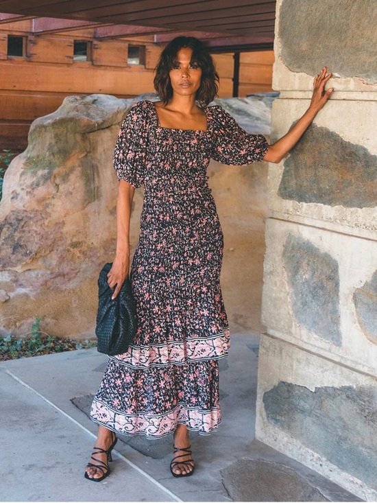 Cleobella Dresses & Skirts - Cleobella Adelyn ankle dress in fan print